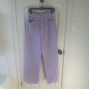 MOTHER Lilac Corduroy Trousers